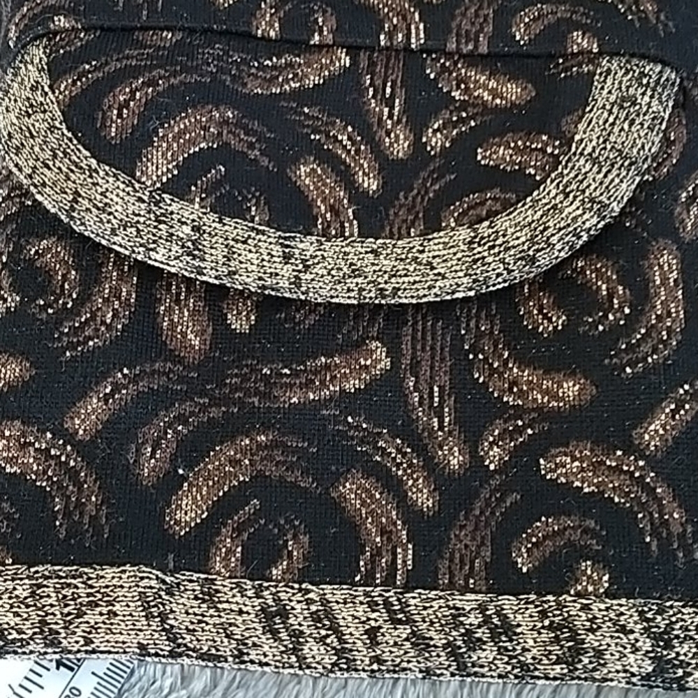 Couture Imports Vintage Black/Gold Jacket M - Picture 4 of 15